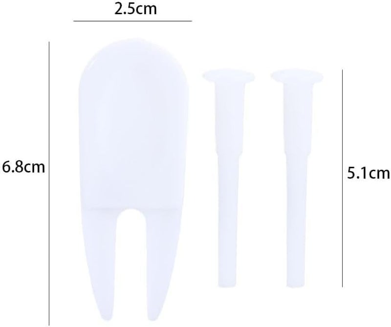 Wentoenapp 3 Pcs White Exercise Ball Plug Set, Yoga Ball Air Stopper, Exercise Ball Valve Plug, Exercise Ball Plug Puller, Yoga Ball Pin Plug, Yoga Ball Air Plug, Exercise Ball Accessories - Image 2